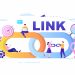SEO Link Building as Search Engine Optimization, Marketing and Digital for Home Page Development or Mobile Applications Vector Illustration
